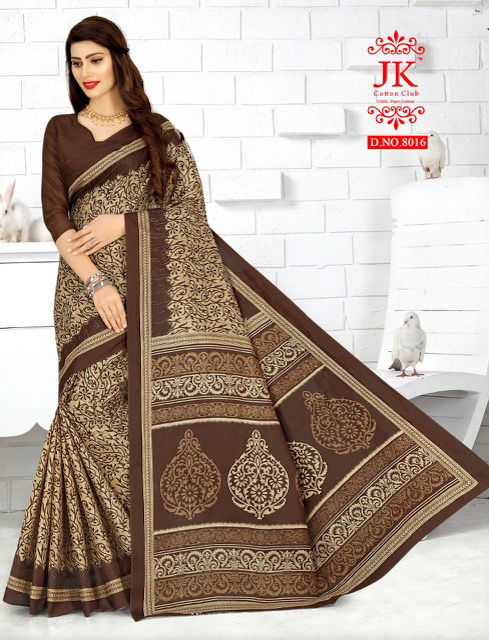 Jk Tulsi 8 Casual Daily Wear Cotton Printed Saree Collection